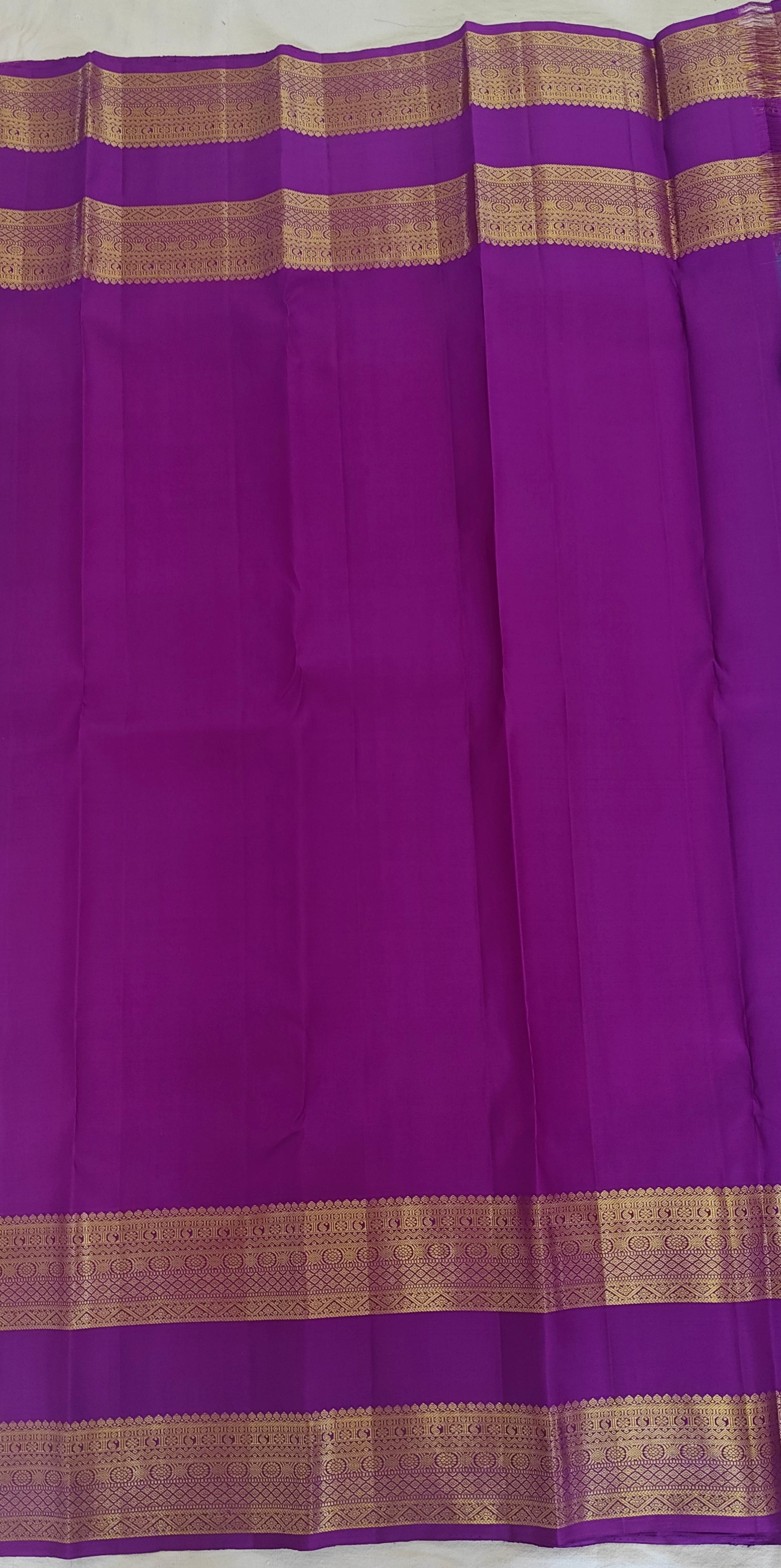 Pure Kanchipuram Handloom Silk Saree – Blue & Purple