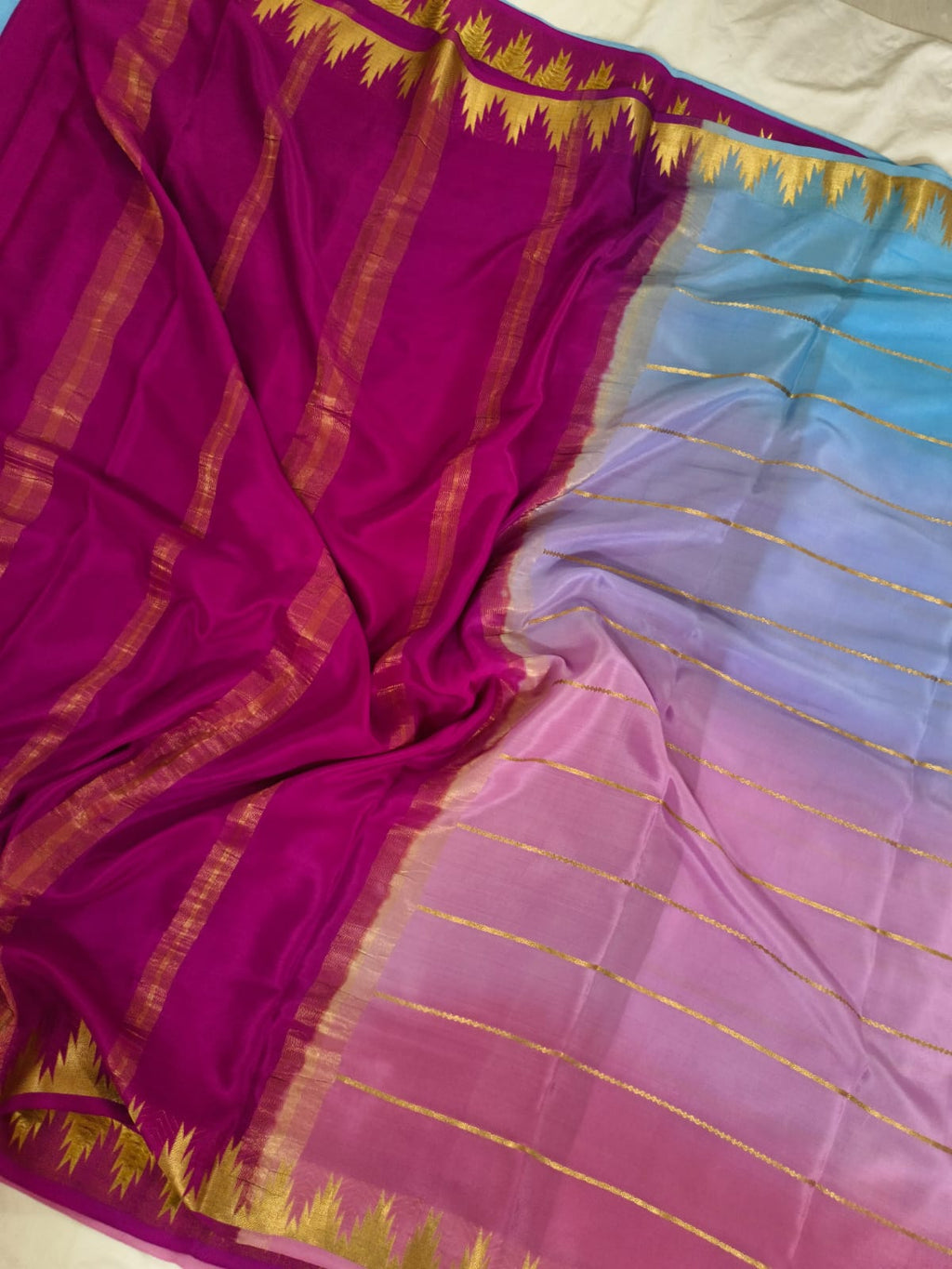 Pure Mysore Crepe Silk – Multicolor