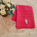 Pure Mysore Crepe Silk Saree – Coral Pink