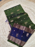 Soft Silk Saree – Green & Blue