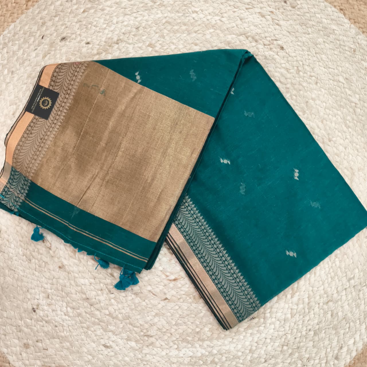 Bengal Cotton Saree- Rama Green