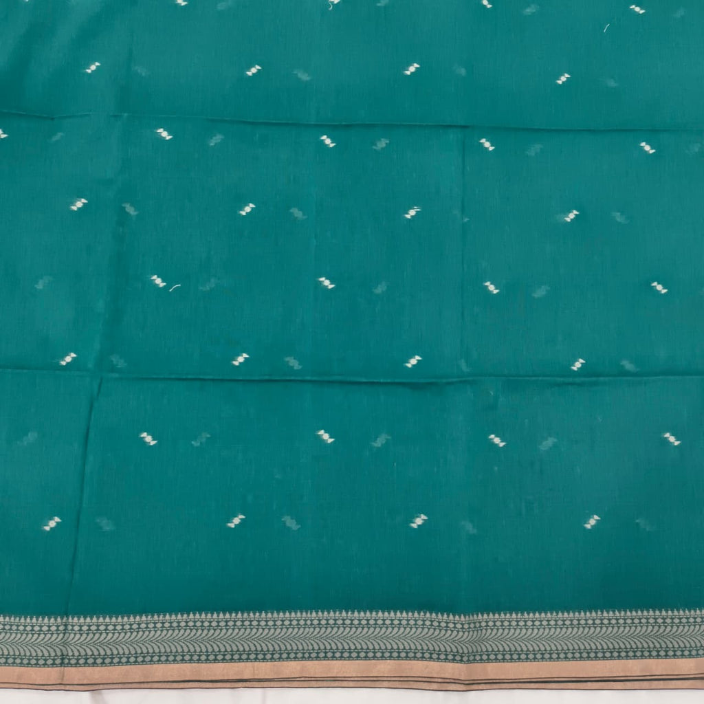 Bengal Cotton Saree- Rama Green