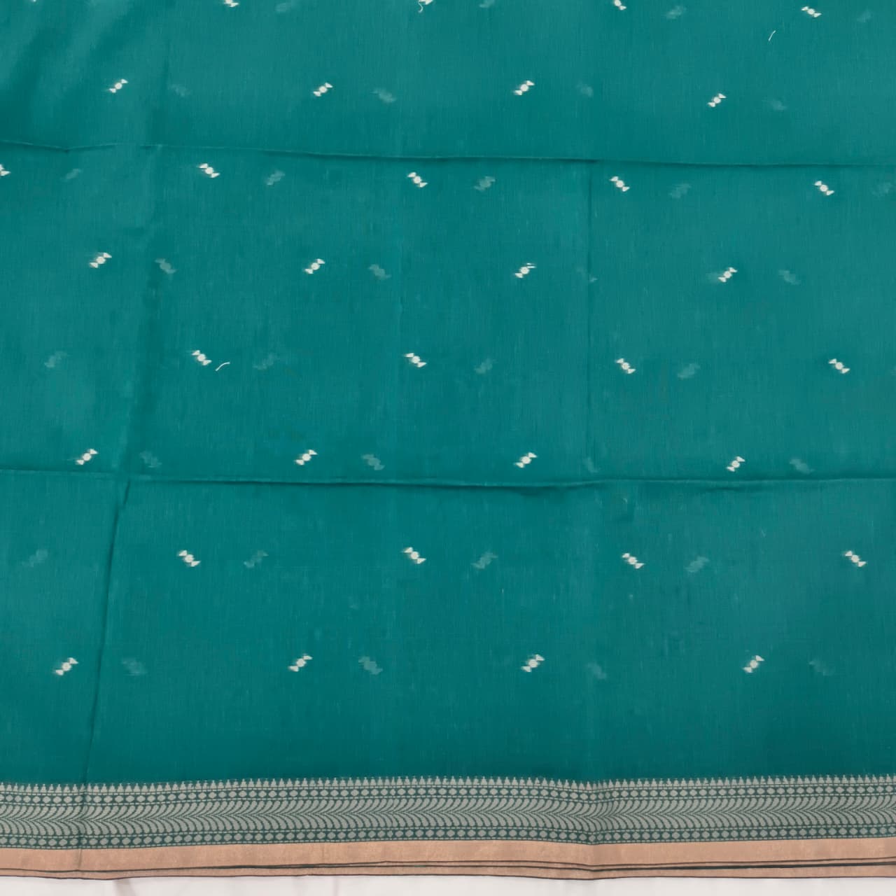 Bengal Cotton Saree- Rama Green