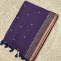 Bengal Cotton Saree- Purple