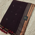 Bengal Cotton Saree- Deep maroon
