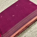 Bengal Cotton Saree- Pink Color