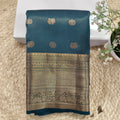 Semi Kanchipuram Silk Saree- Peacock Blue