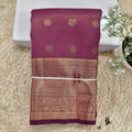 Semi Kanchipuram Silk Saree- Magenta Pink