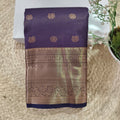 Semi Kanchipuram Silk Saree- Purple