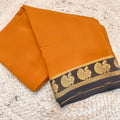 Pure Mysore Crepe Silk Saree – Mustard Yellow and Black