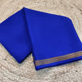Pure Mysore Crepe Silk Saree – Royal Blue