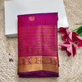 Pure Kanchipuram Handloom Silk Saree- Magenta Pink