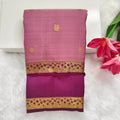 Pure Kanchipuram Silk Saree – Onion Pink and Wine