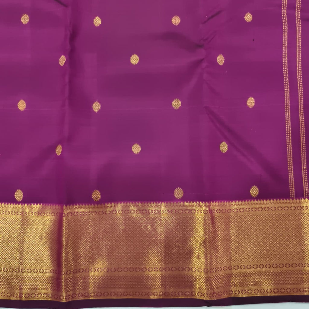 Pure Kanchipuram Silk Saree – Magenta Pink
