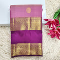 Pure Kanchipuram Silk Saree – Onion Pink and Deep Wine
