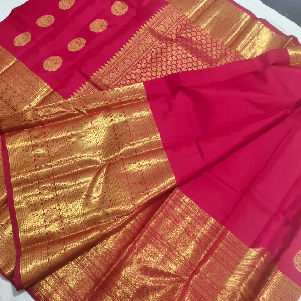 Pure Kanchipuram Silk Saree – Red