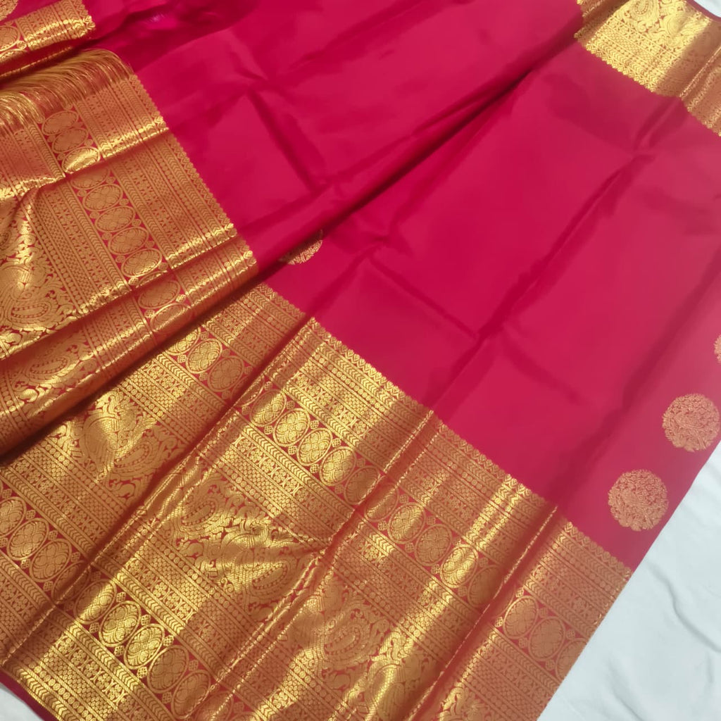 Pure Kanchipuram Silk Saree – Red