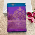 Pure Kanchipuram Silk Saree –Blue and Magenta Pink