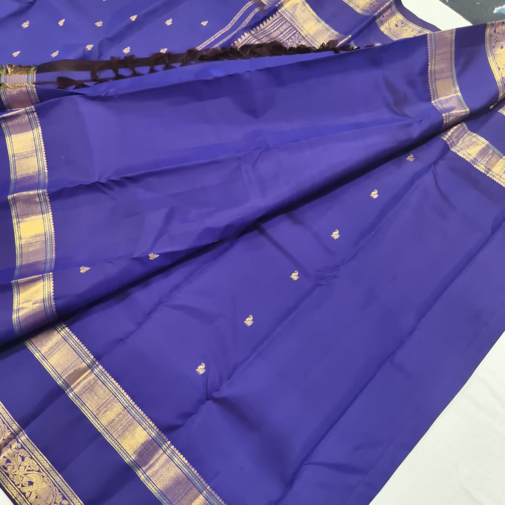 Pure Kanchipuram Silk Saree –Royal Blue