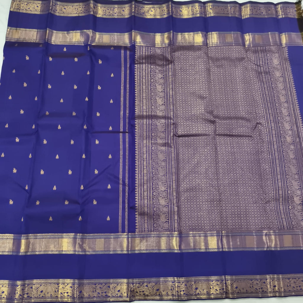 Pure Kanchipuram Silk Saree –Royal Blue
