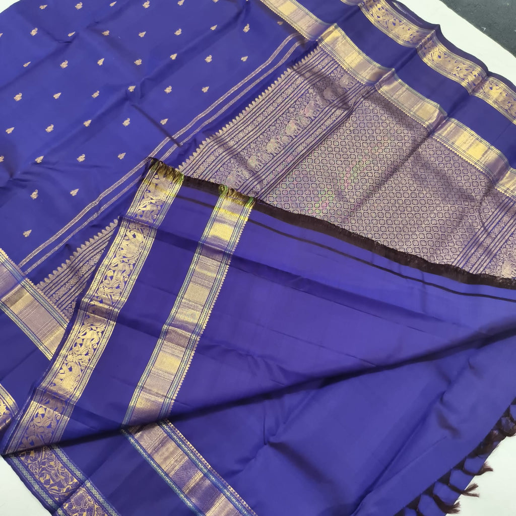 Pure Kanchipuram Silk Saree –Royal Blue