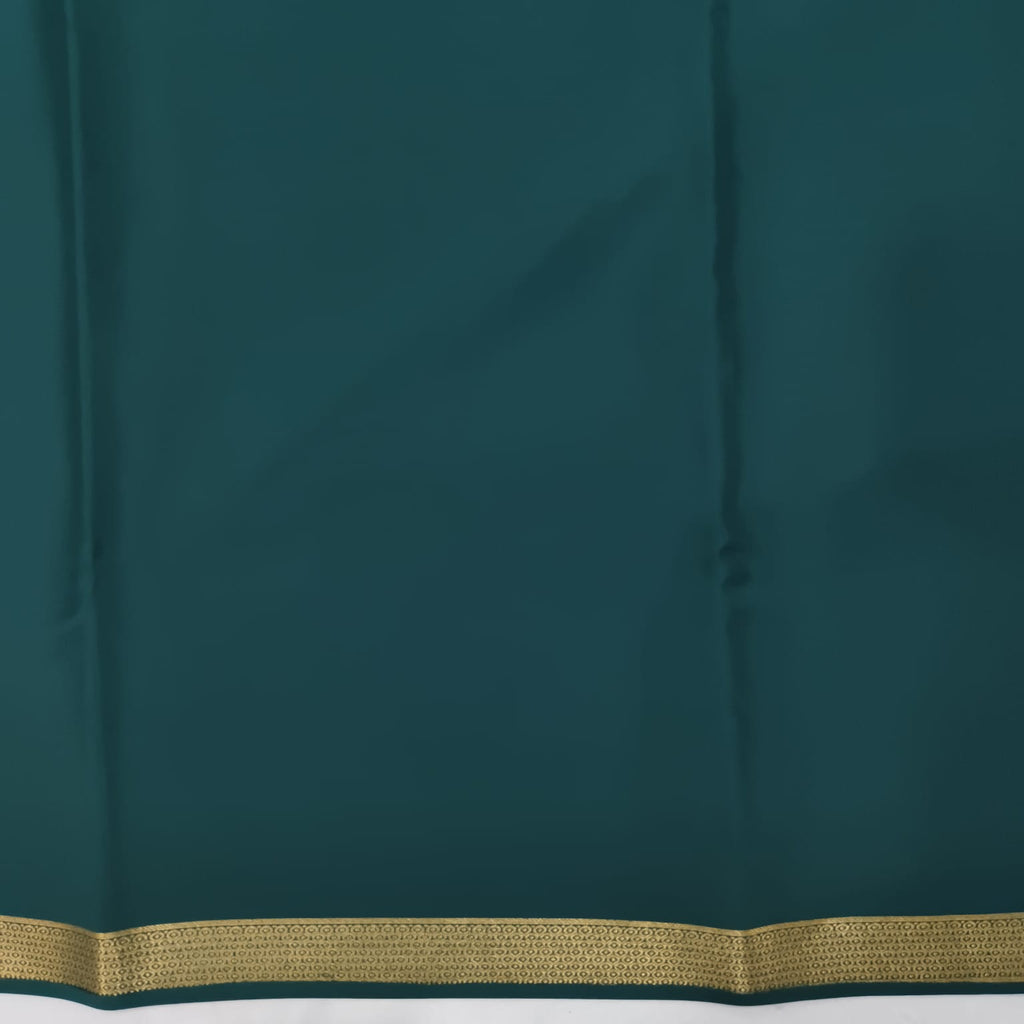 Pure Mysore Crepe Silk Saree – Rama Green