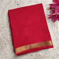 Pure Mysore Crepe Silk Saree – Red