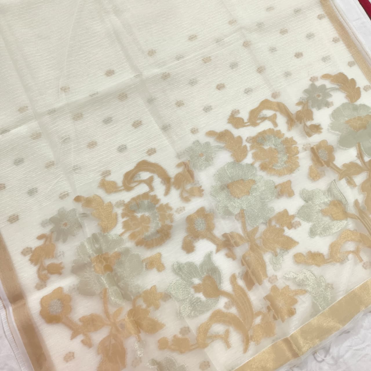 Off White Fancy Saree