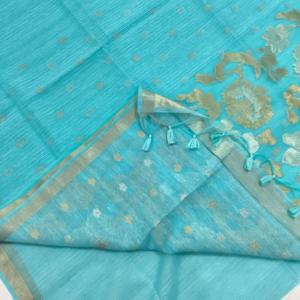 Blue Fancy Saree