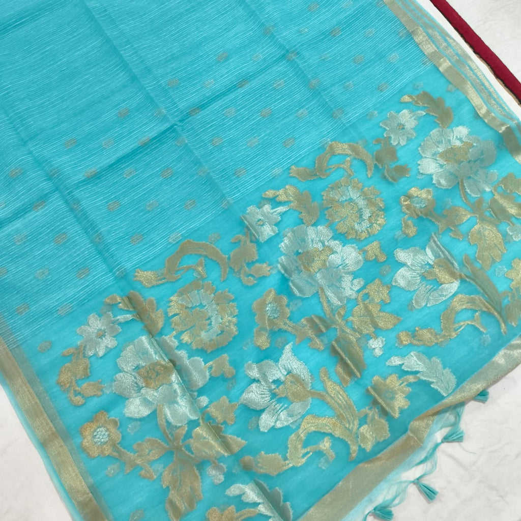 Blue Fancy Saree