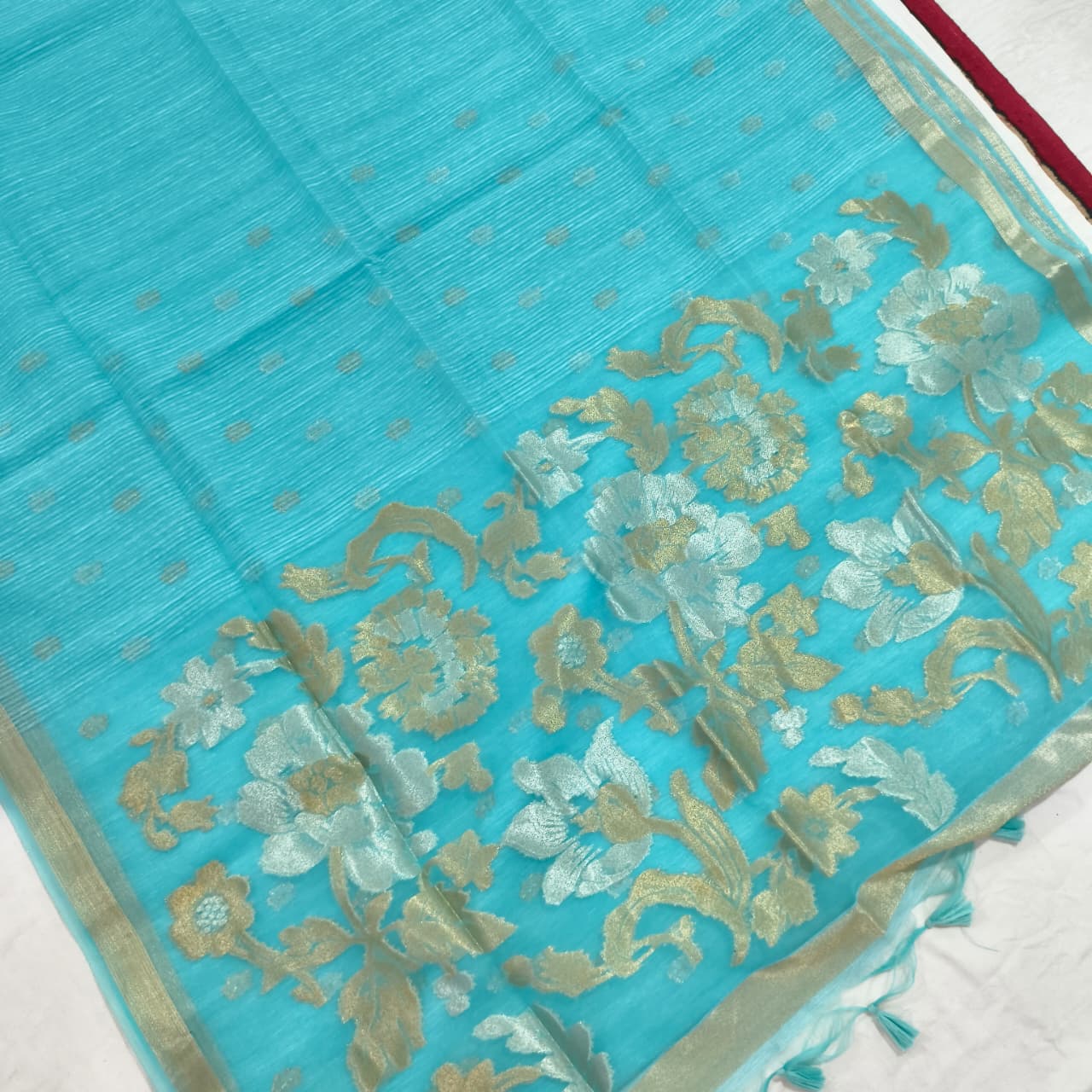 Blue Fancy Saree