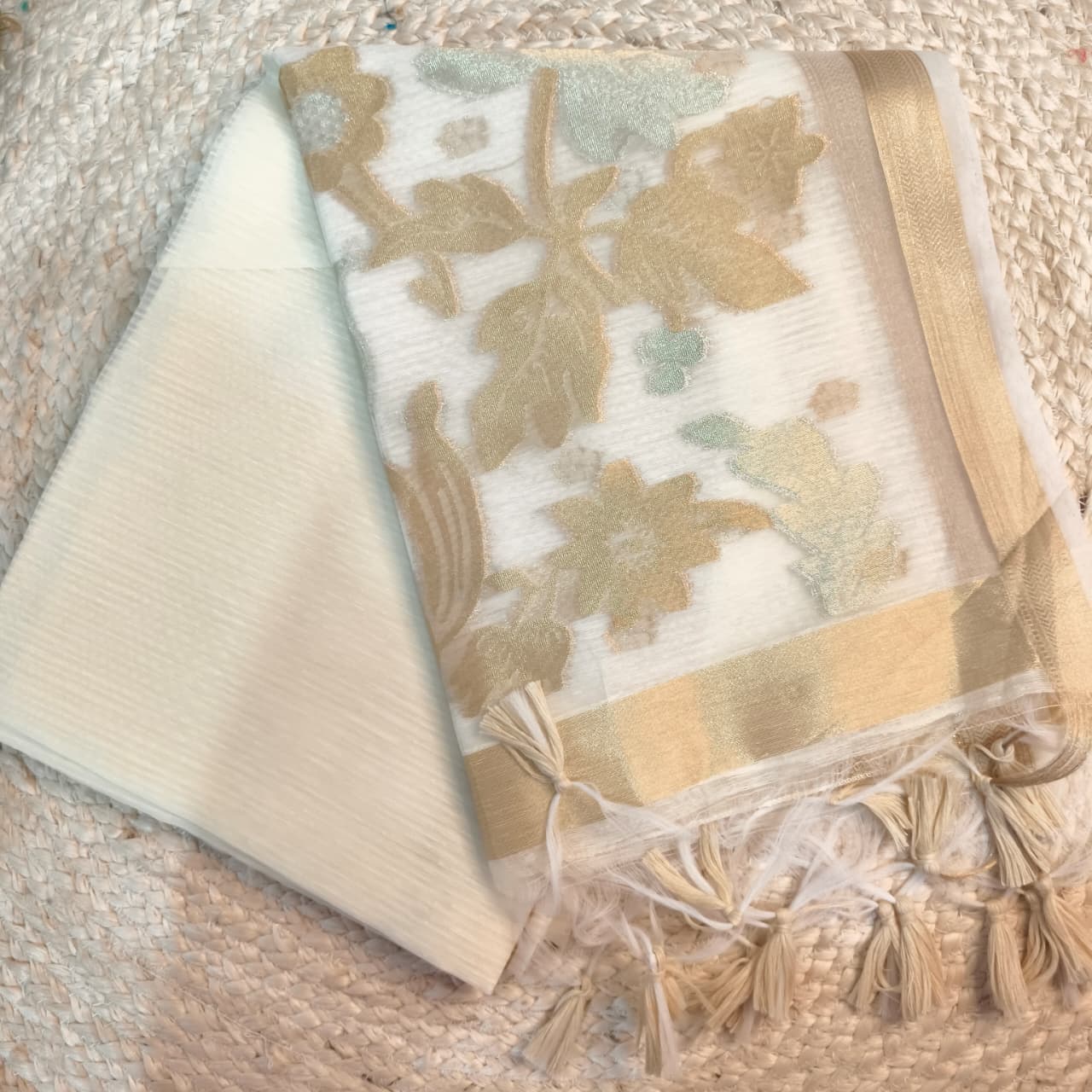 Off White Fancy Saree