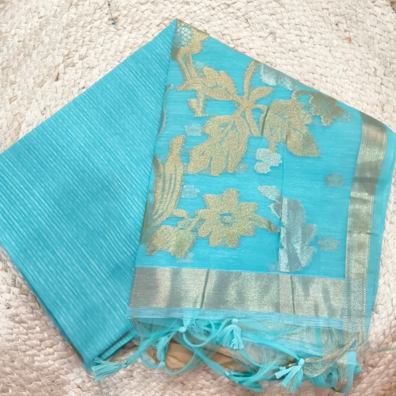 Blue Fancy Saree