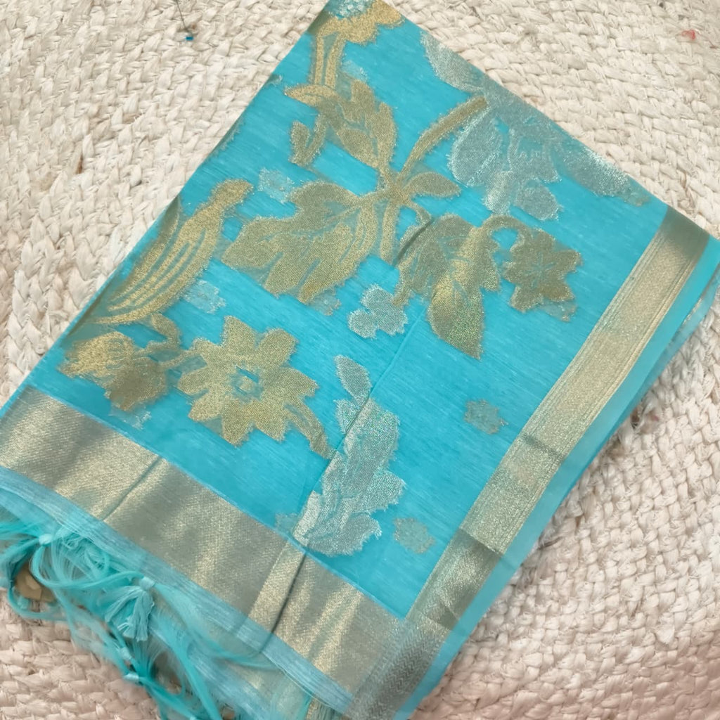 Blue Fancy Saree