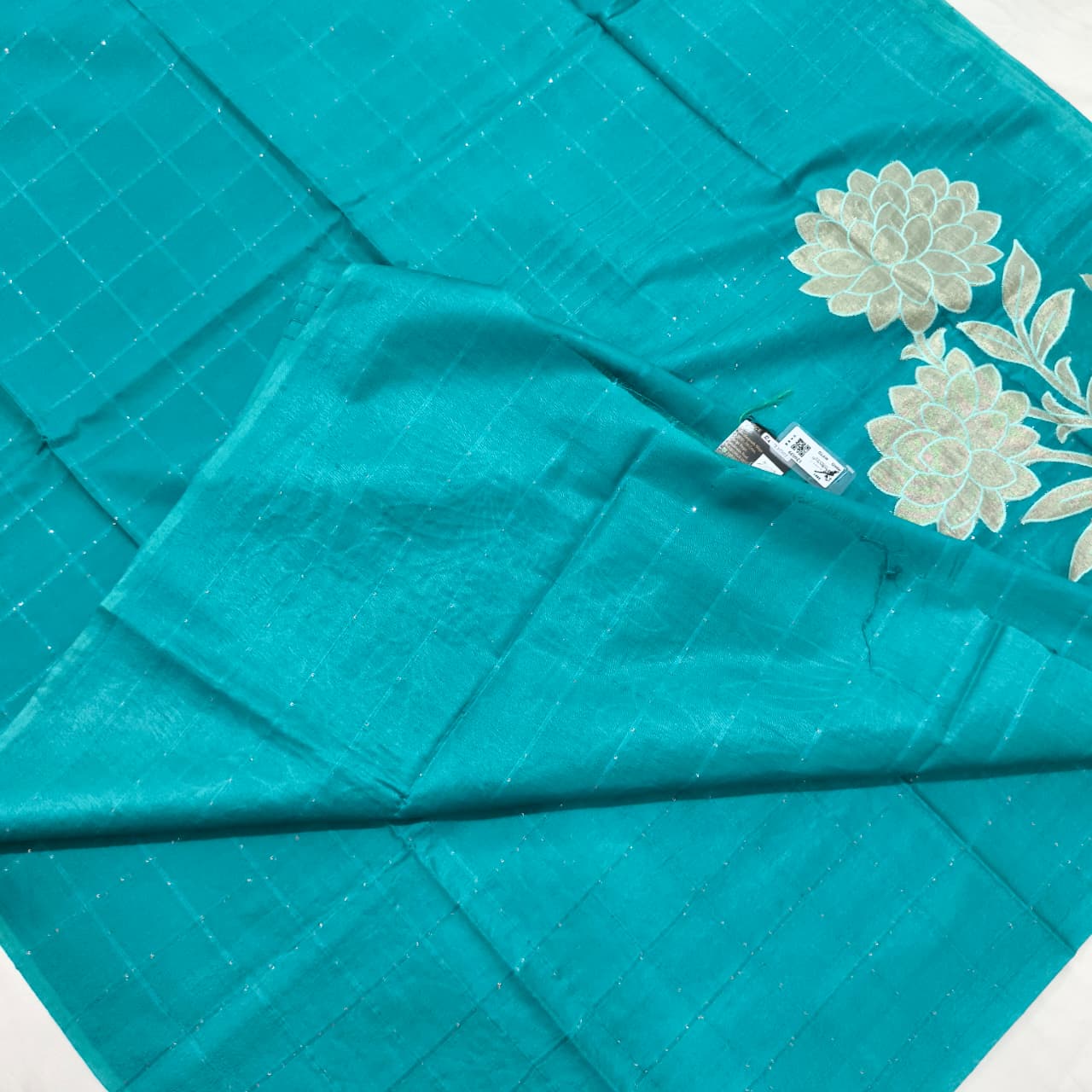 Blue Semi Tussar Saree