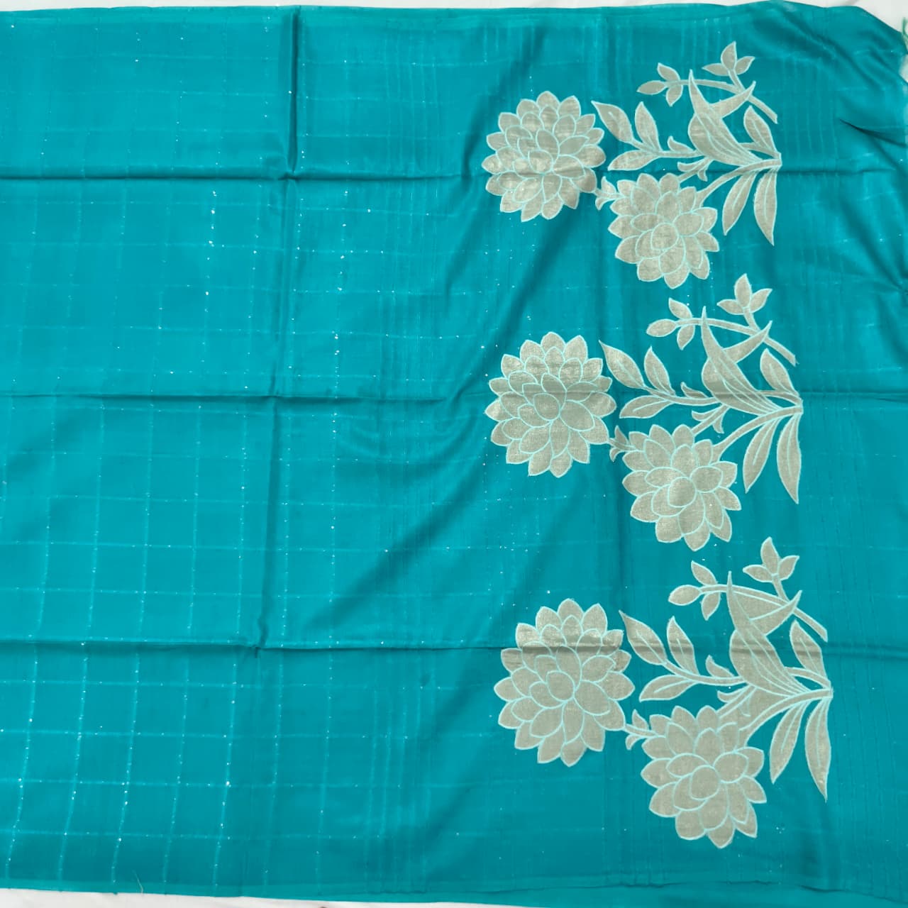 Blue Semi Tussar Saree