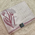 Off White Silk Blend Cotton Saree