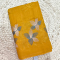 Yellow Tussar Saree