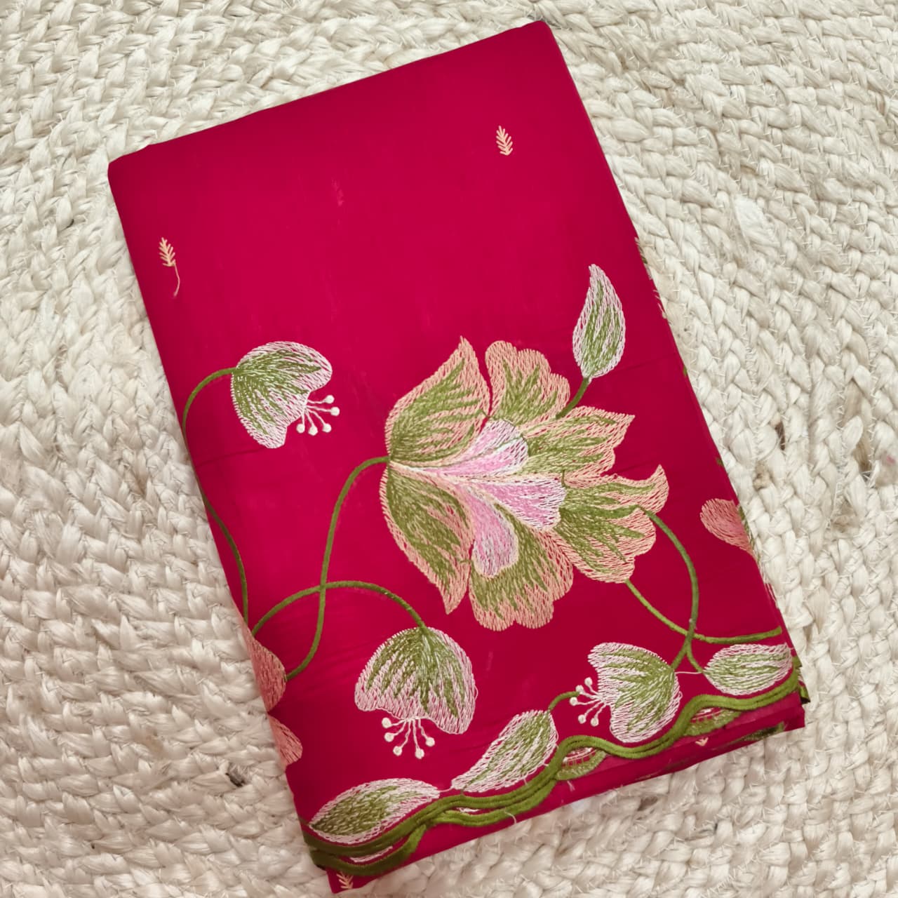 Pink Tussar Saree