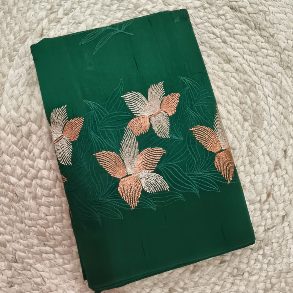 Green Tussar Saree