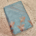 Paster Blue Tussar Saree