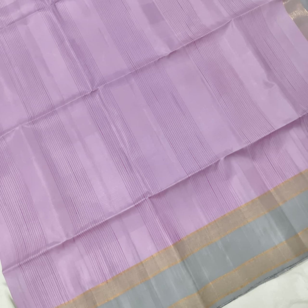 Pure Kanchi Soft Silk Saree – Lavender and Grey