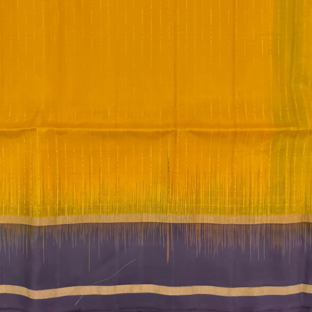 Pure Kanchi Soft Silk Saree – Mustard Yellow and Choc. Brown