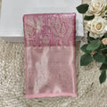 Semi Kanchipuram Tissue Silk Saree- Rani Pink and Light Pink Contrast