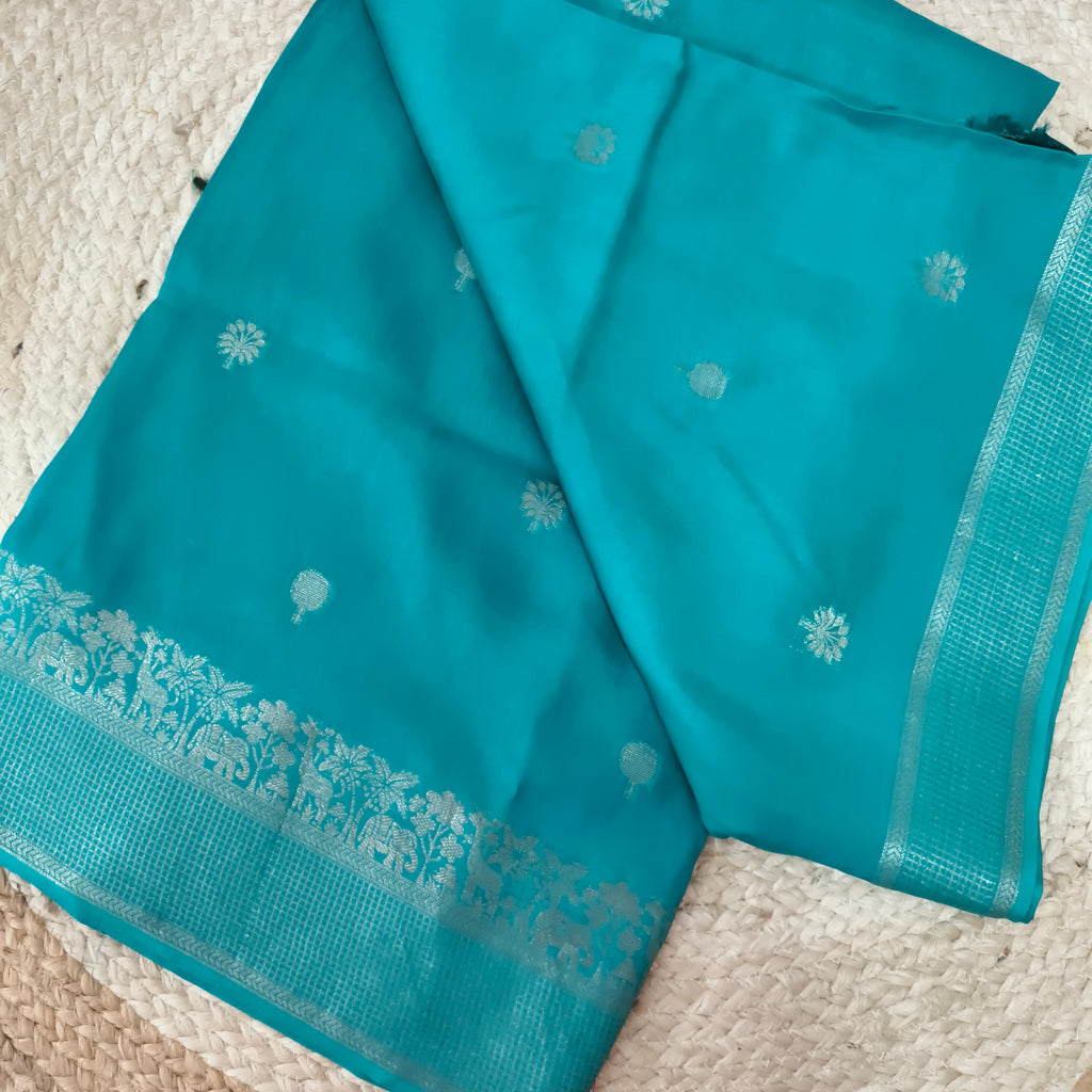 Dola Viscose Saree- Light Blue