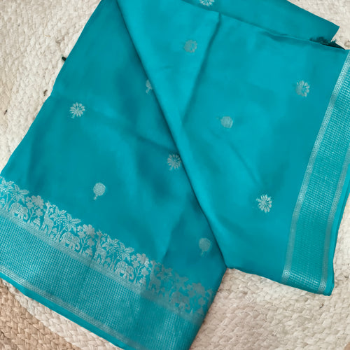 Dola Viscose Saree- Light Blue
