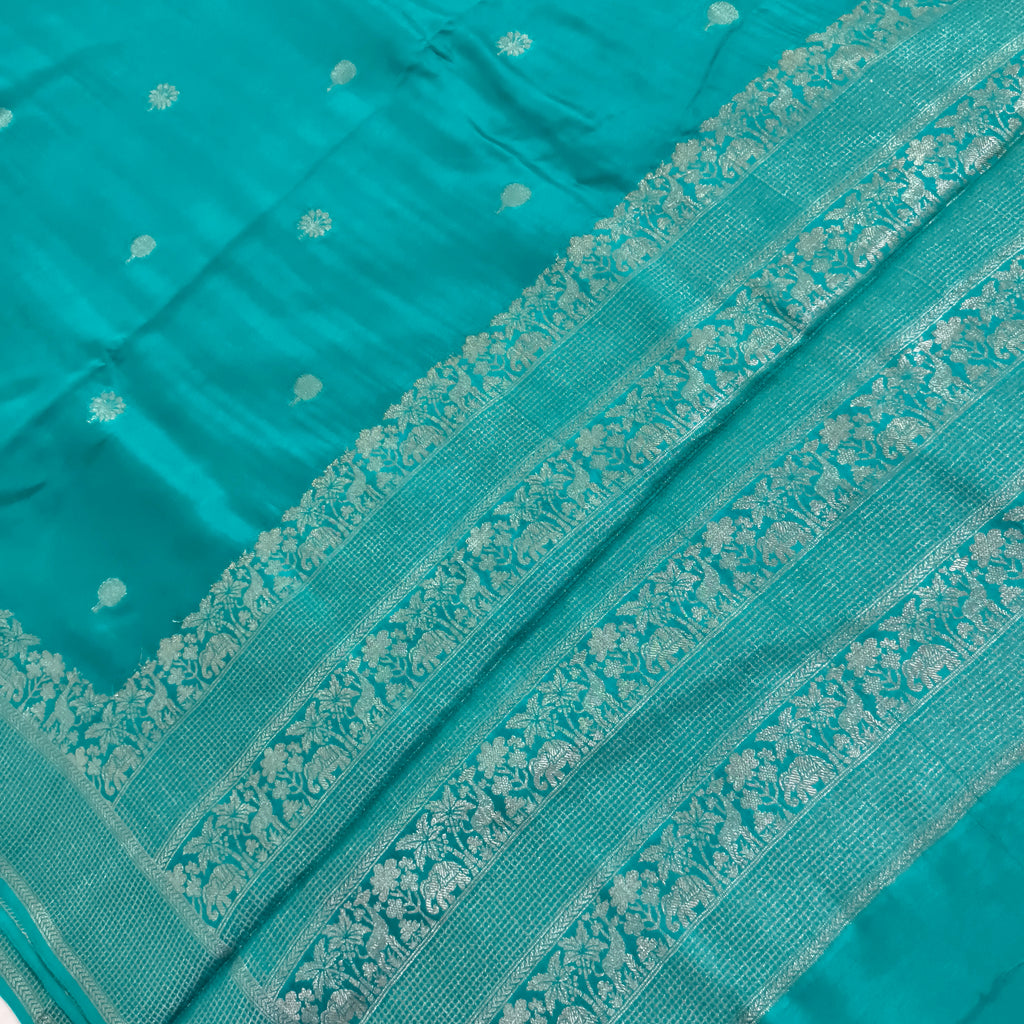 Dola Viscose Saree- Light Blue