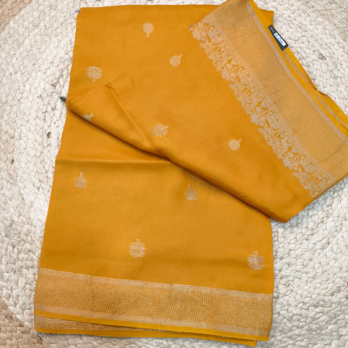 Dola Viscose Saree- Yellow