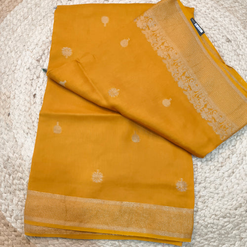 Dola Viscose Saree- Yellow