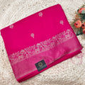 Dola Viscose Saree- Rani Pink